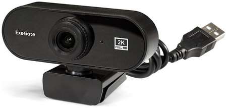 Веб-камера Exegate Stream C940 2K T-Tripod EX287380RUS 1/3″ 5Мп, 2560x1440, 30fps, 4-линзовый объектив (стекло), ручной фокус, USB, микрофон с шумопод 9698442443