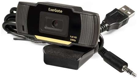 Веб-камера Exegate GoldenEye C920 Full HD EX286182RUS 1/3″ 2 Мп, 1920х1080, 1080P, USB, микрофон с шумоподавлением, универсальное крепление, кабель 1 9698442446