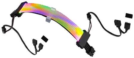 Кабель удлинительный GELID CA-RGB-8P-01 Astra ARGB 6+2-pin PCI-E, 30см, ARGB подсветка 9698442630