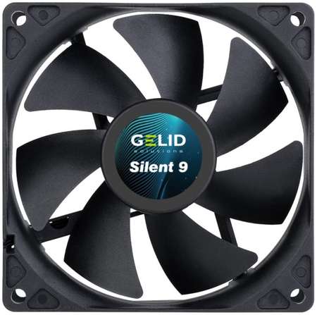 Вентилятор для корпуса GELID SILENT 9 BLACK FN-PX09-16 92x92x25 мм, 1500 об/мин, 31 CFM, 20 dBa, 3-pin, черный 9698442746