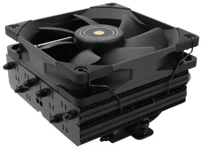 Кулер Thermalright SI-100 Black SI-100-BL высота 100 мм, 2000 об/мин, 28 дБА, 72.37 CFM 4-pin PWM, черный 9698442768