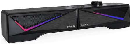 Акустическая система 2.0 Exegate Allegro 170 EX289691RUS USB, BT, 2х3Вт (6Вт RMS), 60-20000Гц, цвет черный, RGB подсветка, с возможностью трансформаци 9698442812
