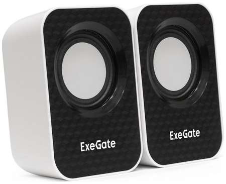 Акустическая система 2.0 Exegate Disco 170 EX287052RUS USB, 2х3Вт (6Вт RMS), 100-20000Гц, белый/черный, Color Box 9698442821