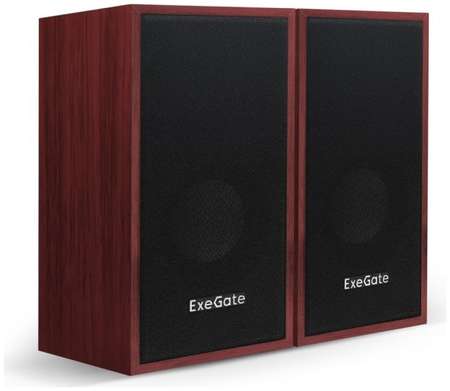 Акустическая система 2.0 Exegate Tango 314 EX287059RUS USB, 2х3Вт (6 Вт RMS), 80-20000Гц, вишня, Color Box