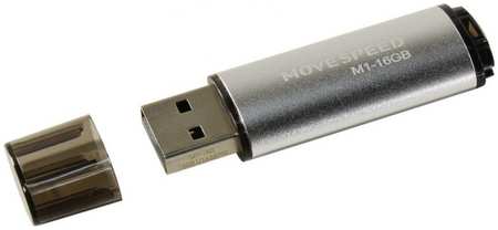 Накопитель USB 2.0 16GB Move Speed M1-16G M1 серебро 9698443819