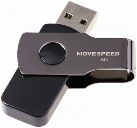 Накопитель USB 2.0 64GB Move Speed M4-64G М4 черный 9698443897