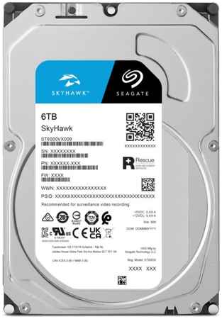 Жесткий диск 6TB SATA 6Gb/s Seagate ST6000VX009 SkyHawk 3.5″ 5400rpm 256MB 9698444188