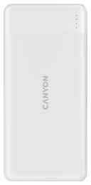 Аккумулятор внешний портативный Canyon PB-109 CNE-CPB1009W 10000 мАч, QuickCharge 3.0 + PD 18W, white 9698444899
