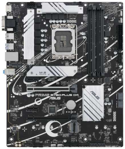 Материнская плата ATX ASUS PRIME B760-PLUS D4 (LGA1700, B760, 4*DDR4 (5066), 4*SATA 6G RAID, 3*M.2