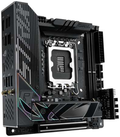 Материнская плата mini-ITX ASUS ROG STRIX Z790-I GAMING WIFI 90MB1CM0-M0EAY0 (LGA1700, Z790, 2*DDR5 (7600), 2*SATA 6G RAID, 2*M.2, PCIE, 2.5Glan, WiFi