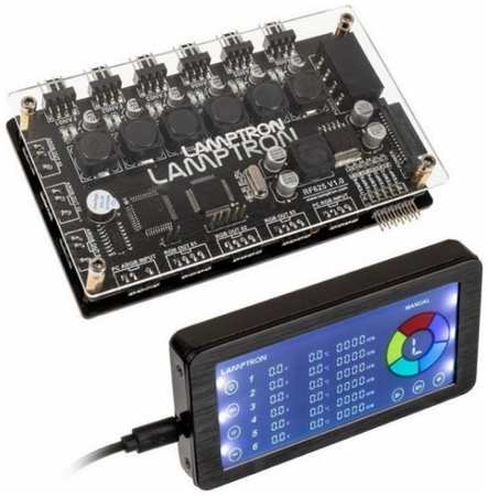 Панель управления вентиляторами Lamptron LAMP-RF625B и подсветкой RF625-Remote Controlled Lights&Fans Controller(ARGB+RGB+SYNC) 9698446241