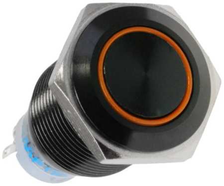 Переключатель Lamptron LAMP-SW1616L-H анти-вандальный Vandal Switch,16mm;Ring;;Blackhousing; Latching;