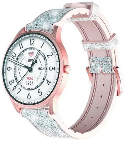 Часы Kieslect L13 розовые, 1.32″, AMOLED, 360x360, IP68