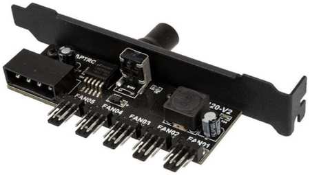 Панель управления вентиляторами Lamptron LAMP-CP120V2B CP120V2 Fan Control-Black