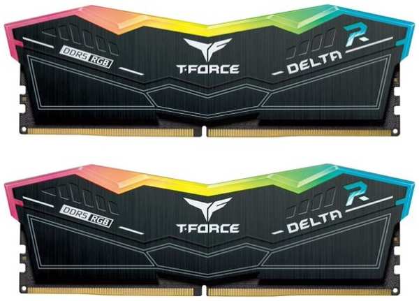 Модуль памяти DDR5 32GB (2*16GB) Team Group FF3D532G7000HC34ADC01 T-Force Delta RGB black PC5-56000 7000MHz CL34 1.4V 9698447414