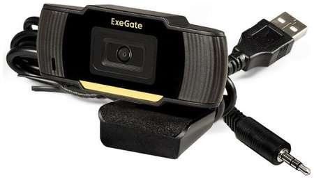Веб-камера Exegate GoldenEye C270 EX286180RUS 1/3″ 0,3 Мп, 640х480, 480P, 30fps, USB, фиксированный фокус, микрофон с шумоподавлением, универсальное к 9698447550