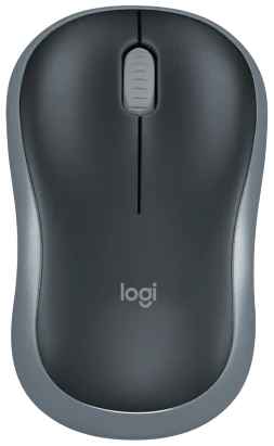 Мышь Wireless Logitech M185 910-002238 / 910-002235 серый/черный оптическая (1000dpi) USB1.1 (2but) 9698448001