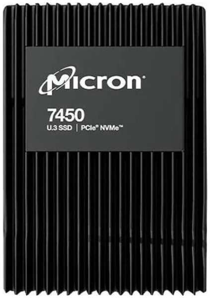 Накопитель SSD 2.5'' Micron MTFDKCC1T6TFS-1BC1ZABYY 7450 MAX, 1.6TB PCIe 4.0 x4 NVMe 3D TLC 6800/2700MB/s IOPS 800K/250K TBW 8700 DWPD 3 9698448556