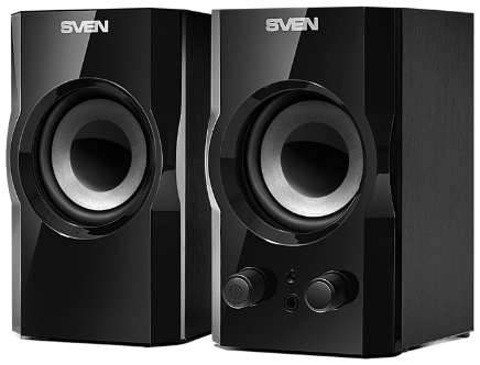 Компьютерная акустика 2.0 Sven SPS-606 SV-014230 черная, 6 Вт, 70-20 000 Гц 9698449570