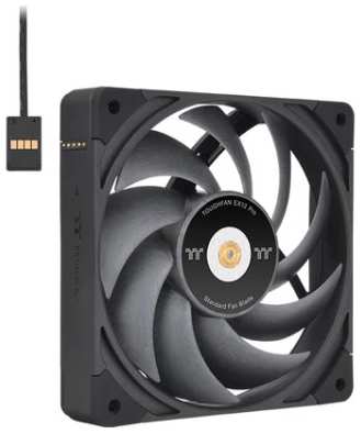 Вентилятор для корпуса Thermaltake TOUGHFAN EX12 Pro CL-F171-PL12BL-A 120x120x25 mm, 500-2000rpm, 70.8 CFM, 22.6dBA, 4-pin PWM, black (3-pack) 9698450015