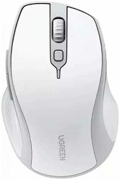 Мышь Wireless UGREEN MU101 15805_ 2.4 GHz/BТ. Цвет: бело-серый 9698450148
