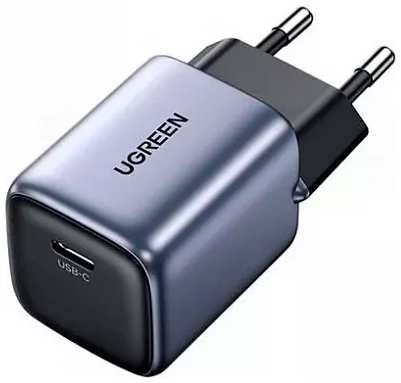 Зарядное устройство сетевое UGREEN CD319 90666 Nexode Mini 30W USB-C PD GaN Fast Charger EU. Цвет: серый 9698450266