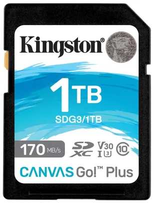 Карта памяти SDXC 1TB Kingston SDG3/1TB Canvas Go Plus 170R C10 UHS-I U3 V30 9698451462
