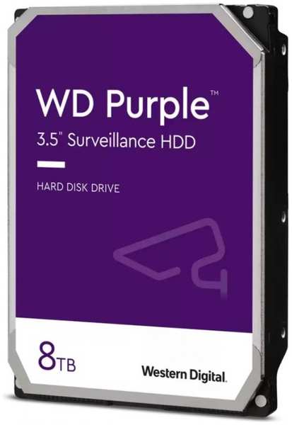 Жесткий диск 8TB SATA 6Gb/s Western Digital WD85PURZ WD Purple Surveillance 3.5″ 5640rpm 256MB 9698451581
