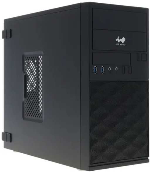 Корпус mATX InWin EFS052 6195504 black, 600W, 2*USB 3, A(HD), front fan holder, Screwless 9698452513