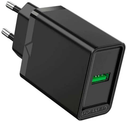Зарядное устройство сетевое Vention FADB0-EU Сетевое зарядное устройство Vention на 1 порт USB C QC 4.0 Чёрный 9698452625