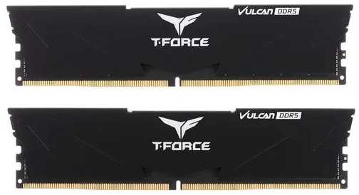 Модуль памяти DDR5 64GB (2*32GB) Team Group FLBD564G5600HC36BDC01 T-Force Vulcan PC5-44800 5600MHz CL36 1.30V Black 9698452843