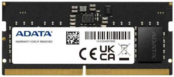 Модуль памяти SODIMM DDR5 8GB ADATA AD5S48008G-B PC3-38400 4800MHz Non-ECC, CL40, 1.1V, Bulk 9698453183
