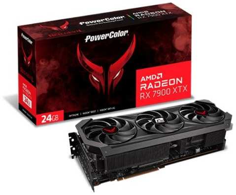 Видеокарта PCI-E PowerColor Radeon RX 7900 XTX Red Devil (RX7900XTX 24G-E/OC) 24GB GDDR6 384bit 5nm 2330/20000MHz 3xDP HDMI RTL 9698455549