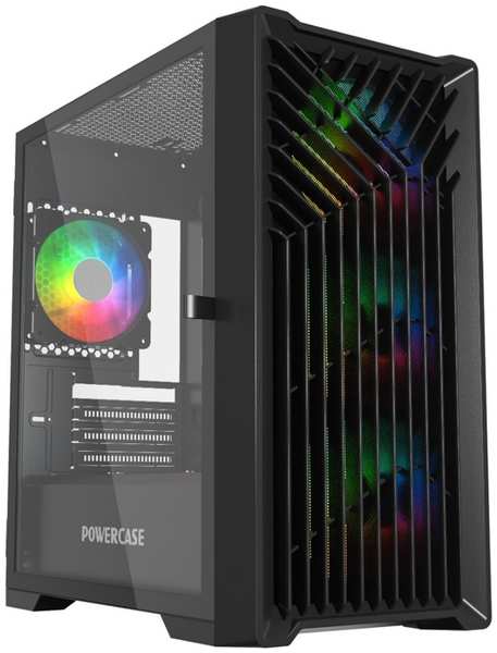 Корпус mATX Powercase Mistral Micro X4B CMMXB-L4 , без БП, боковая панель из закаленного стекл