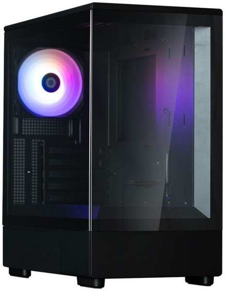 Корпус mATX Zalman P10 чёрный,без БП, боковая и фронатльная панели из закаленного стекла, USB TYPE-C 9698457617