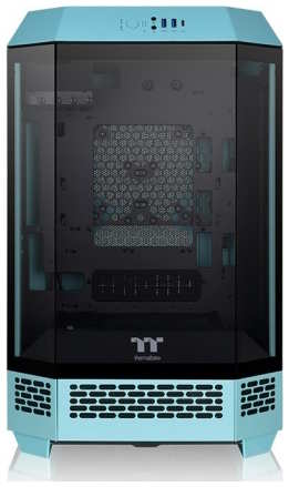 Корпус mini-ITX Thermaltake The Tower 300 Turquoise CA-1Y4-00SBWN-00 , без БП, 2*USB3.0, audio