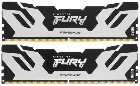 Модуль памяти DDR5 96GB (2*48GB) Kingston FURY KF560C32RSK2-96 Renegade Silver, PC5-48000, 6000MHz, CL32, 2RX8, 1.35V, 288-pin, 24Gbit, XMP