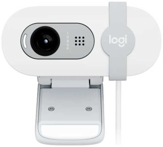 Веб-камера Logitech Webcam Brio 100 960-001617 1920x1080, off-white, защитная шторка 9698459151