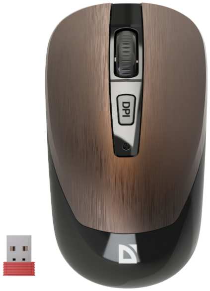 Мышь Wireless Defender Wave MM-995 52992 бронза 9698459244