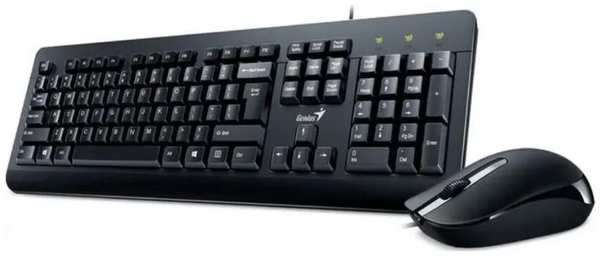 Клавиатура и мышь Genius KM-160 31330001430 Black, USB, Wired KB+Mouse Combo (KB-115 + DX-160) 9698459444