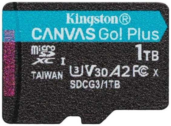 Карта памяти MicroSDXC 1024GB Kingston SDCG3/1TB C10, UHS-I, U3, V30, A2, с адаптером 9698459865
