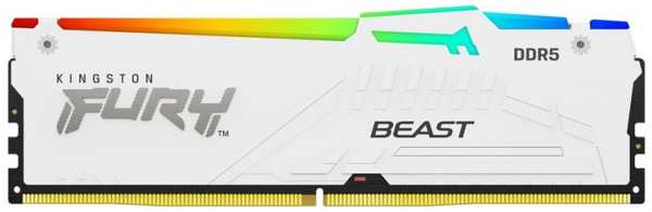 Модуль памяти DDR5 32GB Kingston FURY KF560C40BWA-32 Beast White RGB XMP 6000MHz 2RX8 CL40 1.35V 288-pin 16Gbit 9698459877