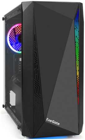 Корпус mATX Exegate Mistery R2 EX294474RUS , БП 500W, боковая панель - закаленное стекло, 2*USB+1*USB3.0, аудио