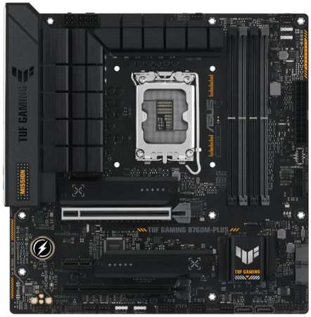 Материнская плата mATX ASUS TUF GAMING B760M-PLUS 90MB1ES0-M0EAY0 (LGA1700, B760, 4*DDR5 (7200), 4*S