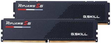 Модуль памяти DDR5 64GB (2*32GB) G.Skill F5-6400J3239G32GX2-RS5K RIPJAWS S5 black PC5-51200 6400MHz CL32 1.4V 9698461360