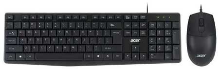 Клавиатура и мышь Acer OMW141 ZL.MCEEE.01M черные, 104 кл, 1200 dpi 9698462969