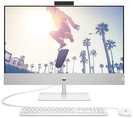 Моноблок 27'' HP Pavilion I 27-ca1041ci NT 6C8P7EA#UUQ i3-12100T/8GB/256GB SSD/UHD Graphics/1920x1080/BT/WiFi/cam/kbd, mouse wired/noOS/white 9698463843