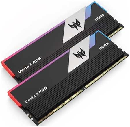 Модуль памяти DDR5 32GB (2*16GB) Acer BL.9BWWR.359 Predator Vesta II RGB PC5-52800 6600MHz CL34 1.4V