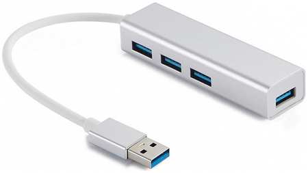 Концентратор USB 3.0 Gembird UHB-C464 4 порта, кабель 17см, серый 9698467659