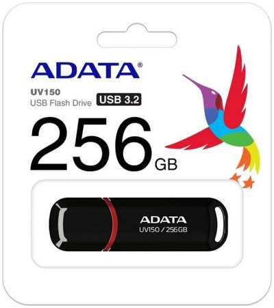 Накопитель USB 3.2 256GB ADATA AUV150-256G-RBK UV150 черный 9698470266